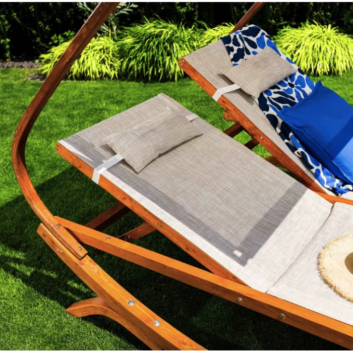 Садовый шезлонг Di Volio Pionza двухместный бежевый