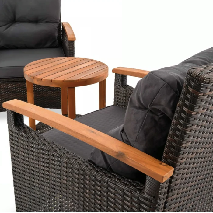 Комплект садовой мебели Di Volio Arde коричневый/графитовый