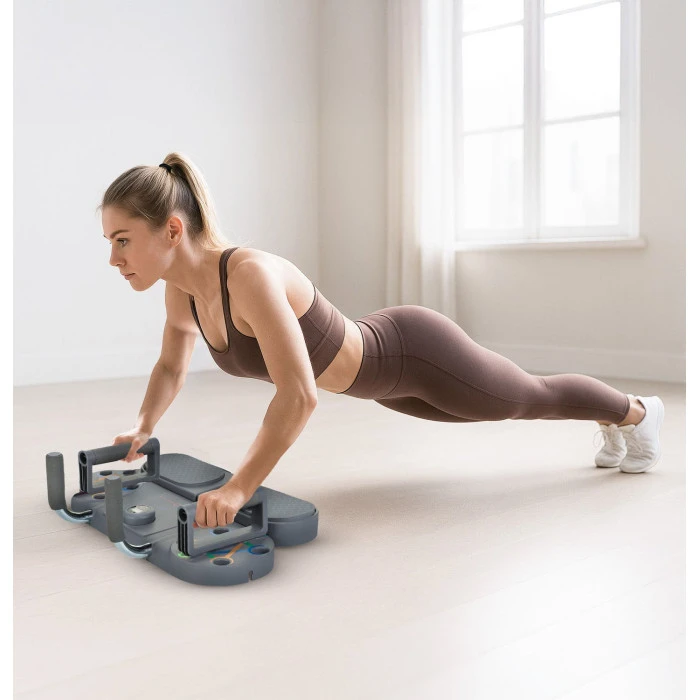 Дошка для віджимань Gymtek Multi Push Up Board сірий