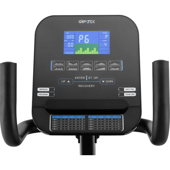 Горизонтальний велотренажер Gymtek XBR6000 електромагнітний синій