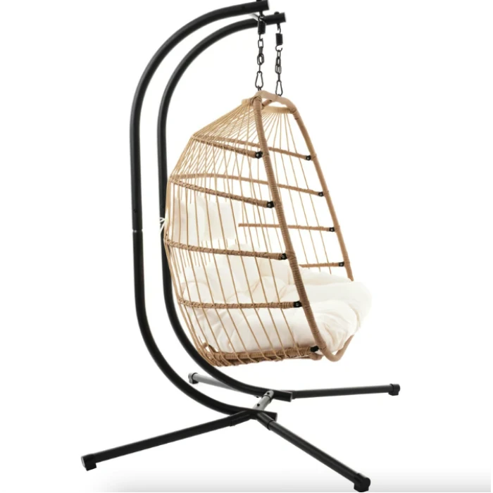 Підвісне крісло-кокон Di Volio Rona двомісне бежевий