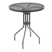 Садові меблі Chomik BISTRO стіл та 2 стільці чорний