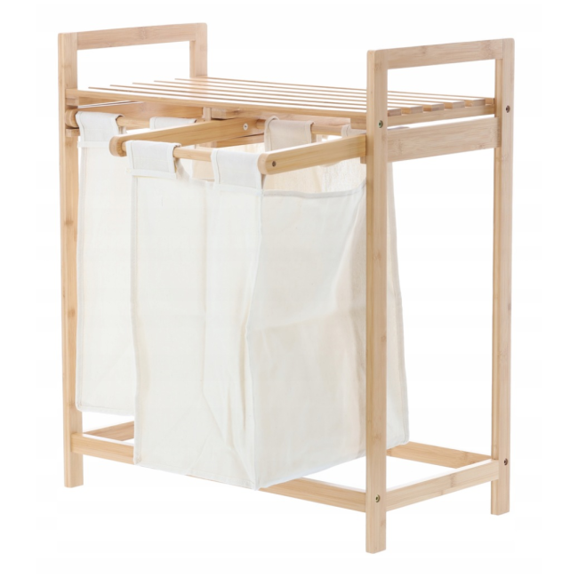 Бамбуковая корзина Chomik ICE для белья