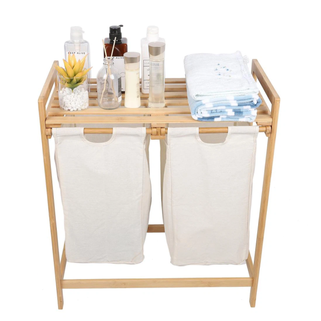 Бамбуковая корзина Chomik ICE для белья