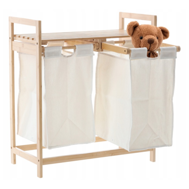 Бамбуковая корзина Chomik ICE для белья