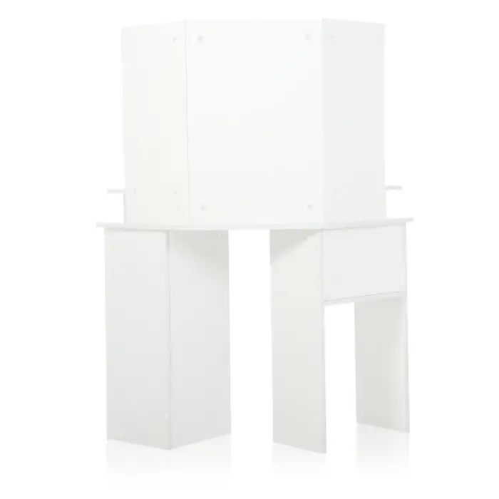 Туалетний столик Chomik TRIO кутовий з дзеркалом білий