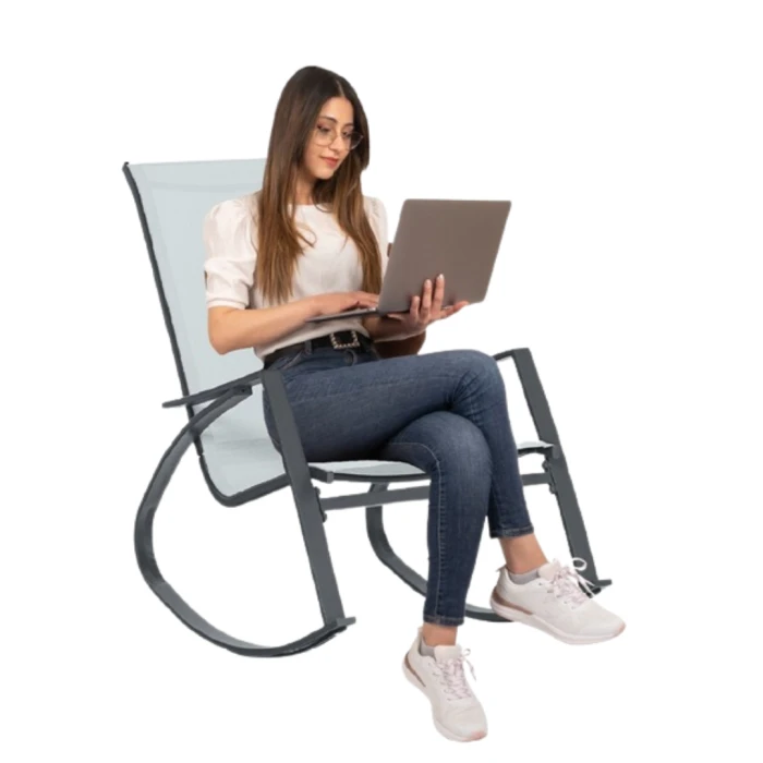 Кресло-качели Chomik KIVI серый