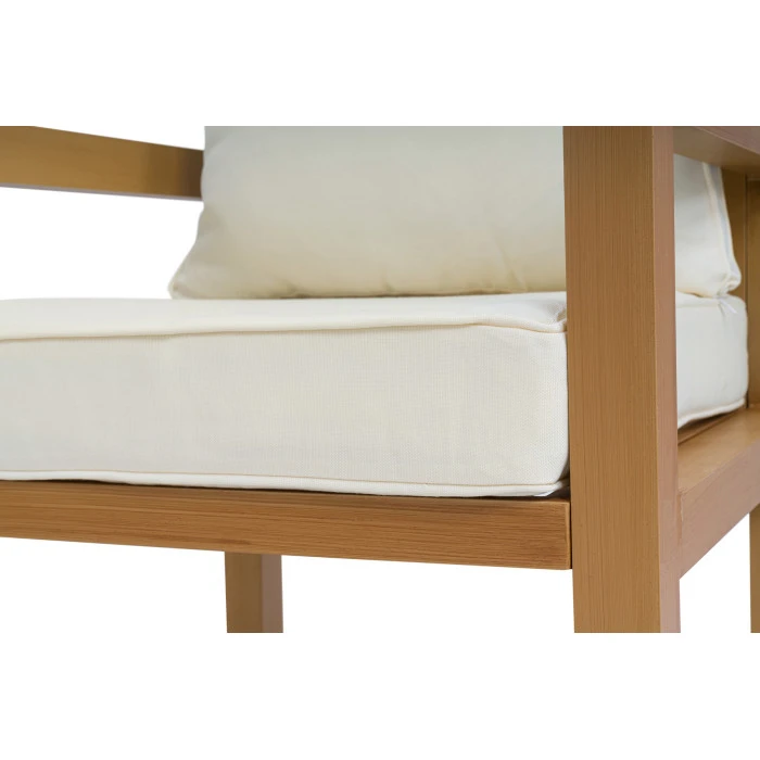 Комплект садових меблів Di Volio Brescia 2 Натуральний/кремовий