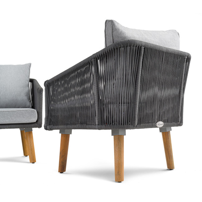 Комплект садових меблів Di Volio Matera Сірий/Світло-сірий