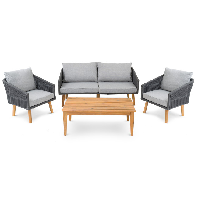 Комплект садових меблів Di Volio Matera Сірий/Світло-сірий