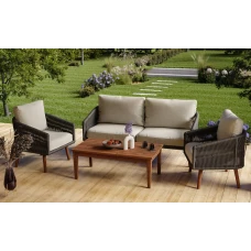 Комплект садових меблів Di Volio Matera Сірий/Світло-сірий