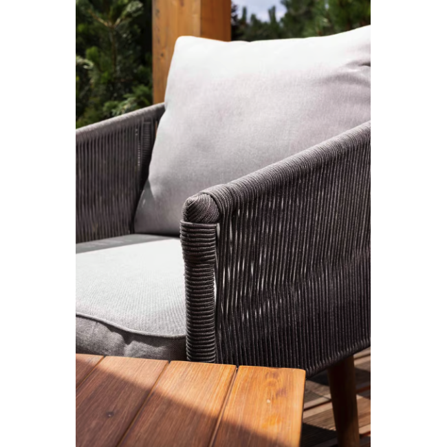 Комплект садових меблів Di Volio Matera Сірий/Світло-сірий