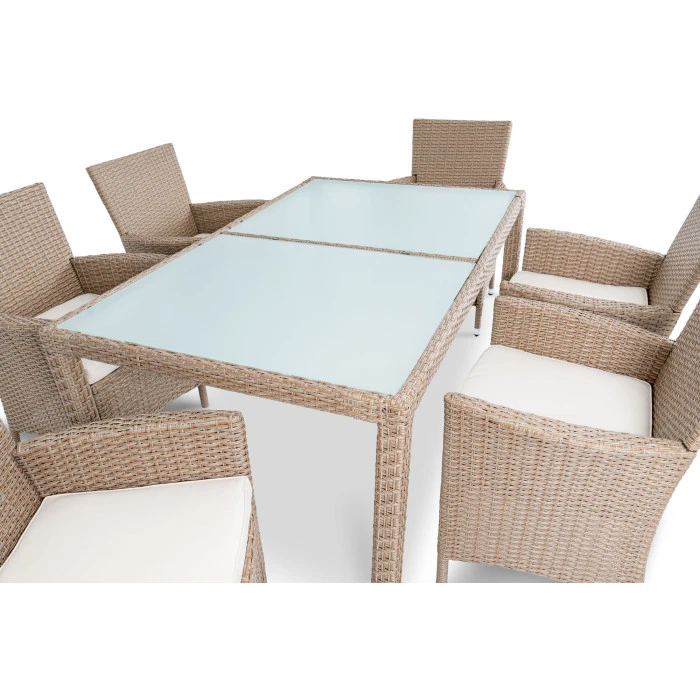 Садові меблі Di Volio VERONA 6+1 бежево-кремові