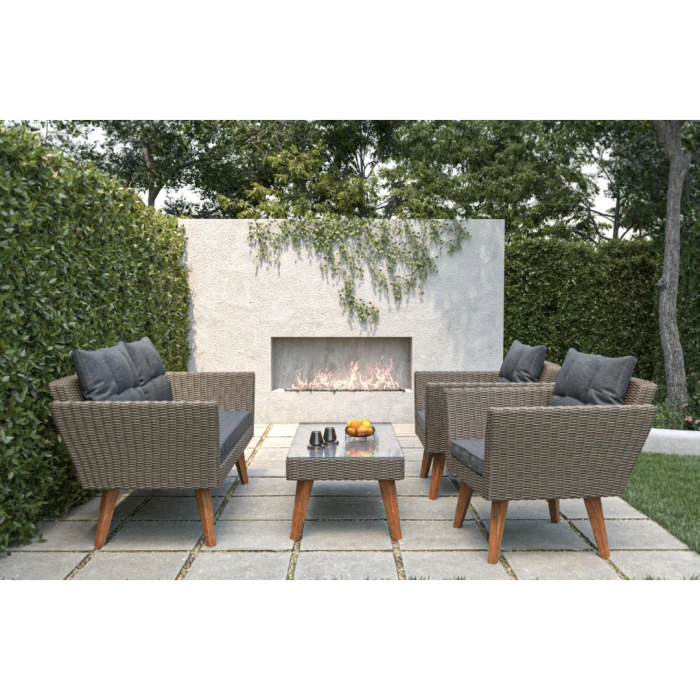 Комплект садових меблів Di Volio Riva коричневий