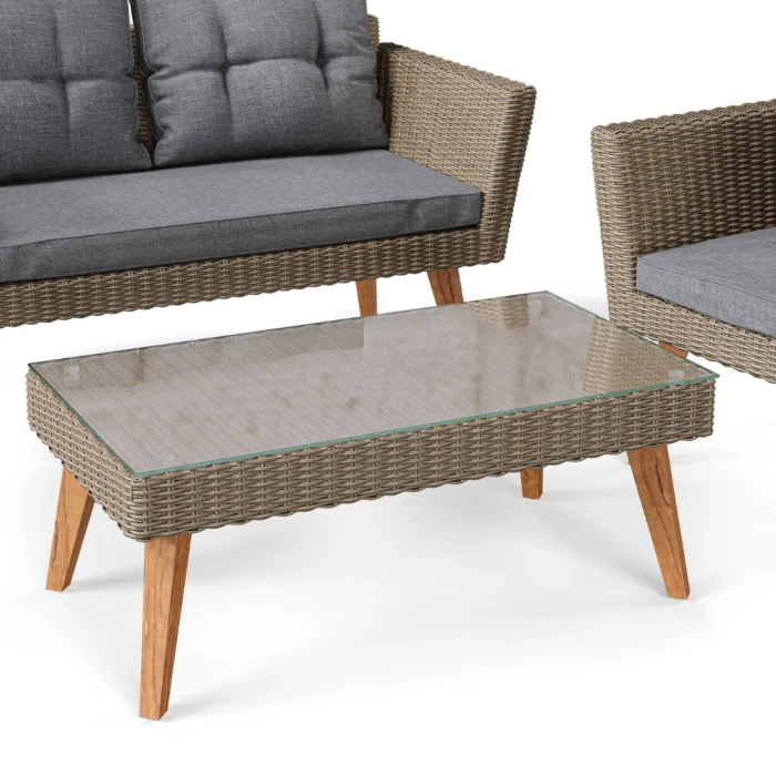 Комплект садових меблів Di Volio Riva коричневий