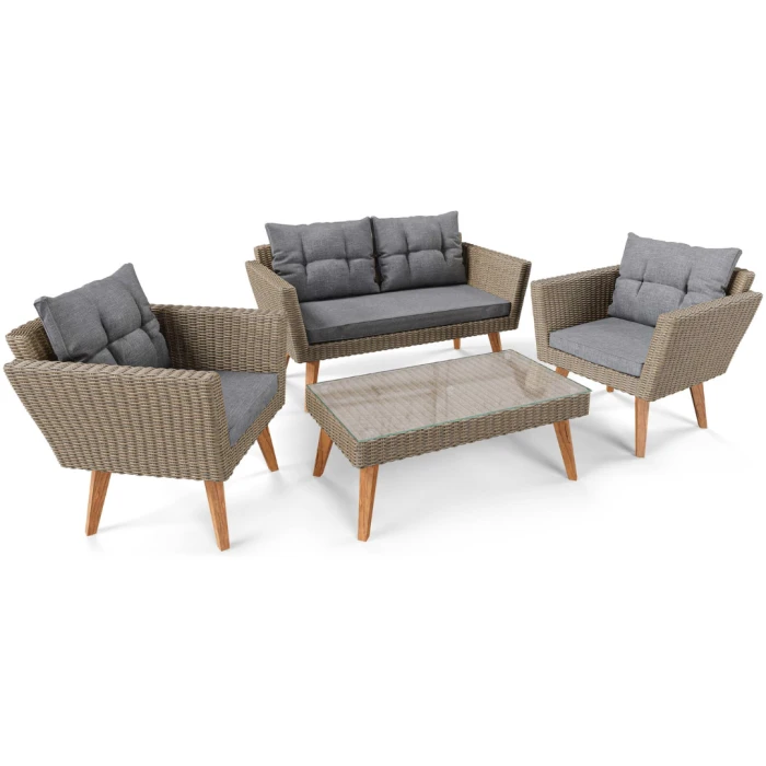 Комплект садових меблів Di Volio Riva коричневий