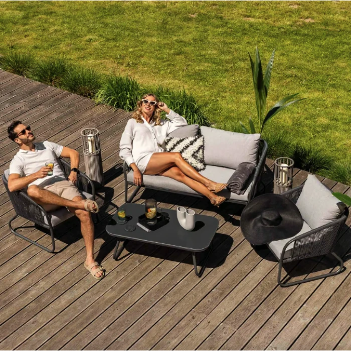 Комплект садових меблів Di Volio Paso сірий