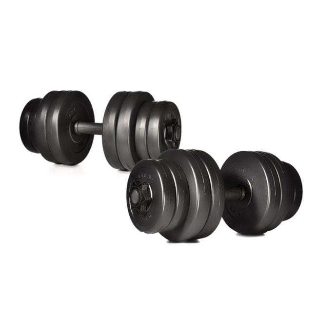 Набор композитных дисков Elitum Titan 59кг для гантелей и штанг + 2 грифа