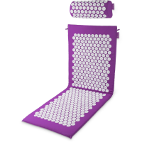 Коврик акупунктурный с валиком Gymtek фиолетовый