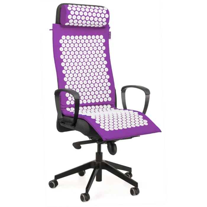 Килимок акупунктурний з валиком Gymtek фіолетовий