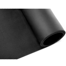 Коврик (мат) для йоги и фитнеса Gymtek NBR 1см черный