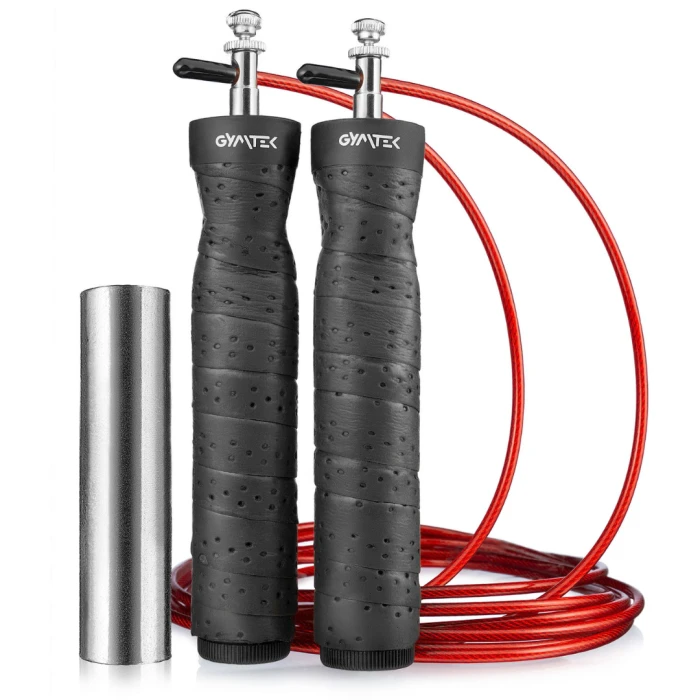 Скакалка Gymtek швидкісна з обтяжувачем, на підшипниках