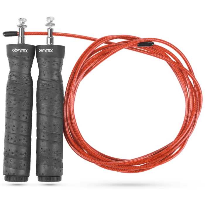 Скакалка Gymtek швидкісна з обтяжувачем, на підшипниках