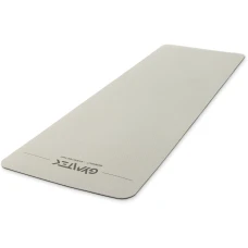 Килимок (мат) для фітнесу та йоги Gymtek Premium TPE 0,6см сіро-чорний
