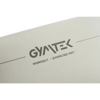 Килимок (мат) для фітнесу та йоги Gymtek Premium TPE 0,6см сіро-чорний
