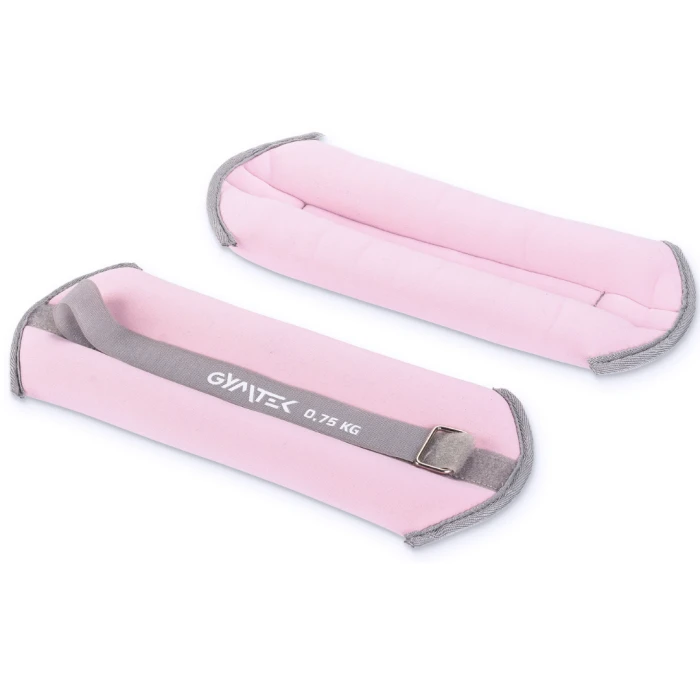 Утяжелители Gymtek для рук и ног 2 х 0,75кг розовый
