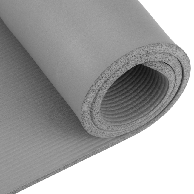 Коврик (мат) для фитнеса Gymtek NBR 1,5см серый