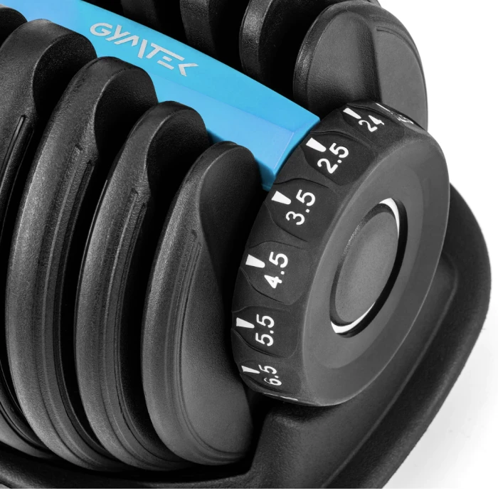 Гантель разборная регулируемая Gymtek 2,5-24кг синий