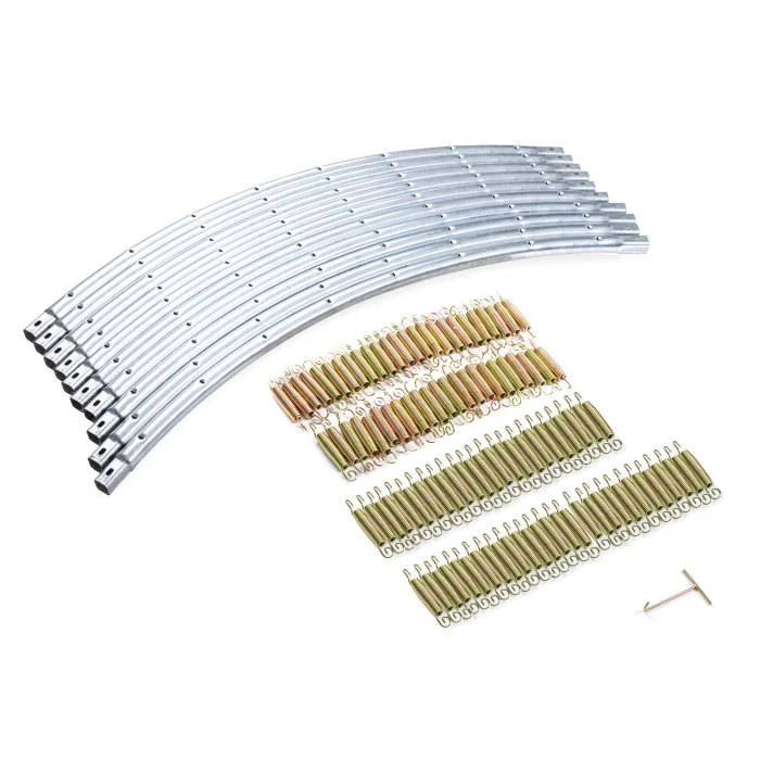 Батут Hop-Sport 16ft (488см) зелений із внутрішньою сіткою