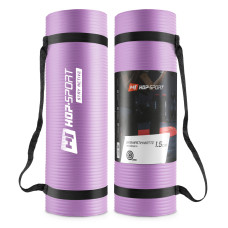 Мат для фитнеса и йоги Hop-Sport HS-N015GM 1.5см фиолетовый