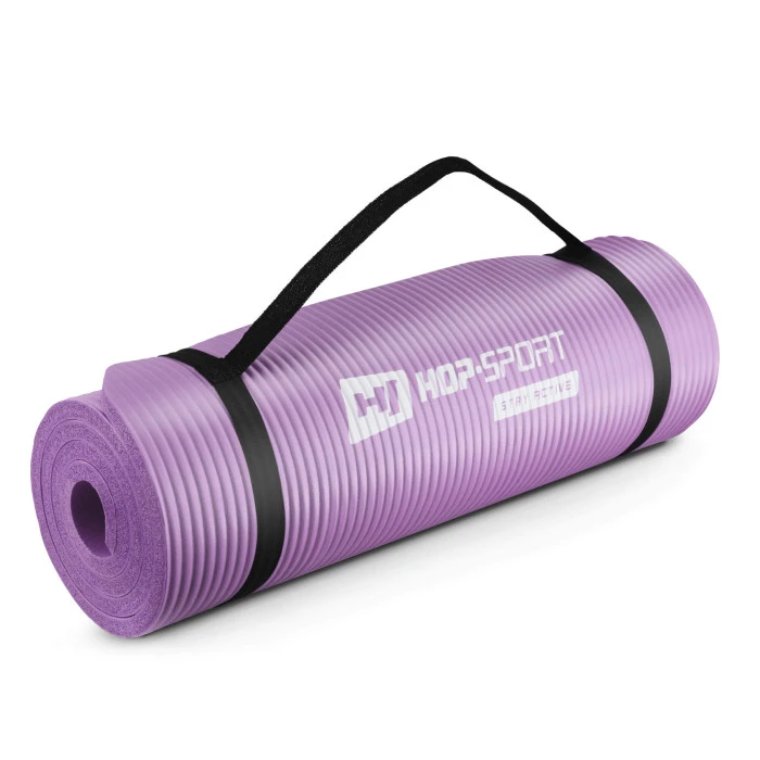 Мат для фітнесу та йоги Hop-Sport HS-N015GM 1.5см фіолетовий