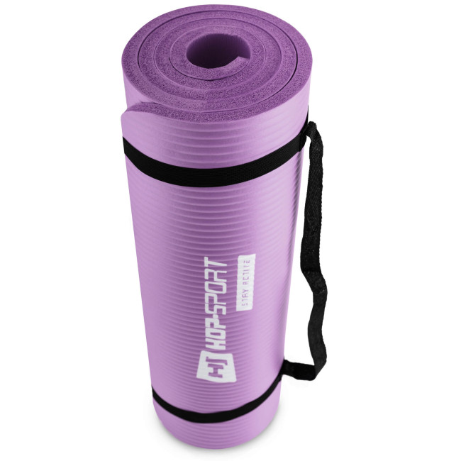 Мат для фітнесу та йоги Hop-Sport HS-N015GM 1.5см фіолетовий