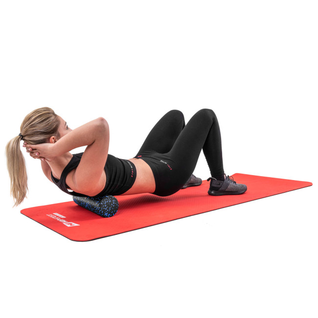 Роллер массажер (валик, ролик) заполнен Hop-Sport EPP 30см HS-P030SYG черно-синий