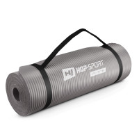 Мат для фитнеса и йоги Hop-Sport HS-N015GM 1,5см серый
