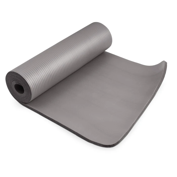 Мат для фітнесу та йоги Hop-Sport HS-N015GM 1,5см сірий