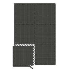 Мат-пазл Hop-Sport EVA 1см HS-A010PM - 6 частин чорний