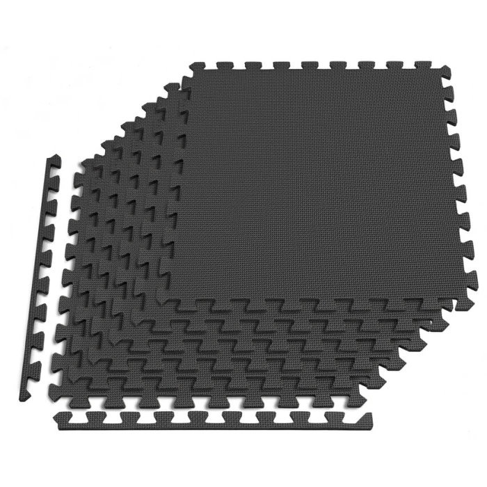 Мат-пазл Hop-Sport EVA 1см HS-A010PM - 6 частин чорний
