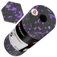Мини массажный ролик (валик, роллер) Hop-Sport EPP 15см HS-P015YG черно-фиолетовый