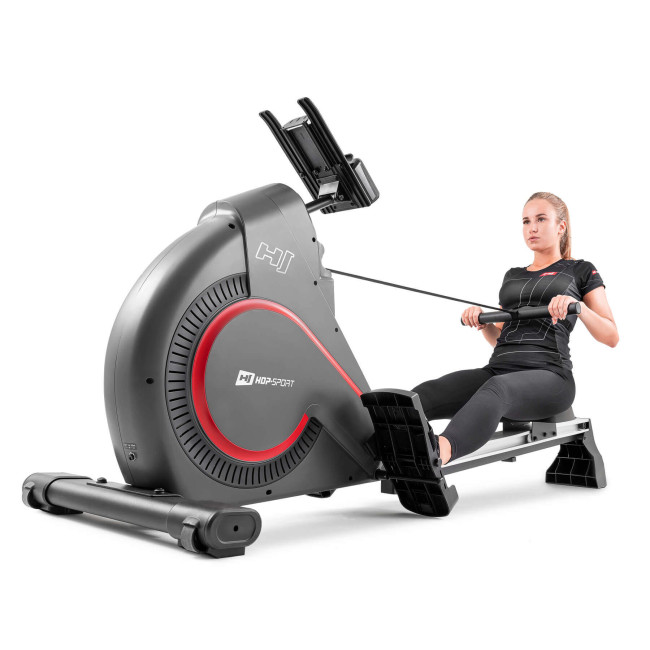 Гребний тренажер Hop-Sport HS-095R Spike сірий
