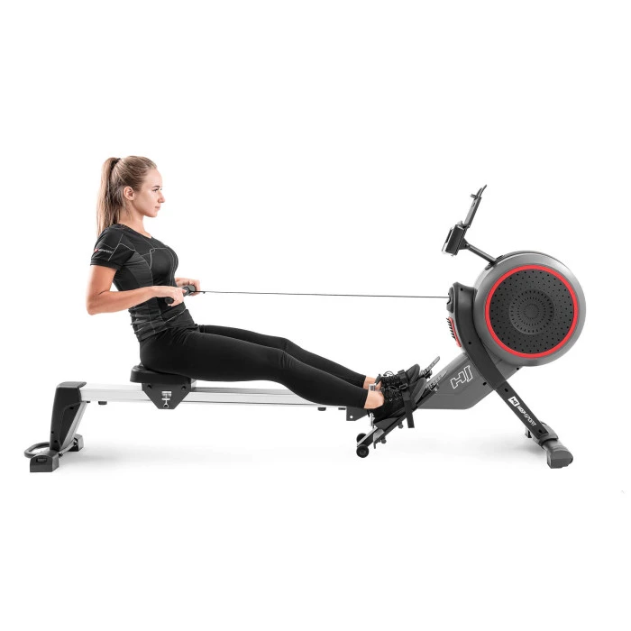 Гребний тренажер аеромагнітний Hop-Sport HS-100AR Roam сірий+ мат