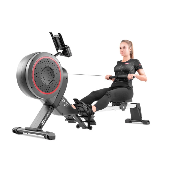 Гребний тренажер аеромагнітний Hop-Sport HS-100AR Roam сірий+ мат