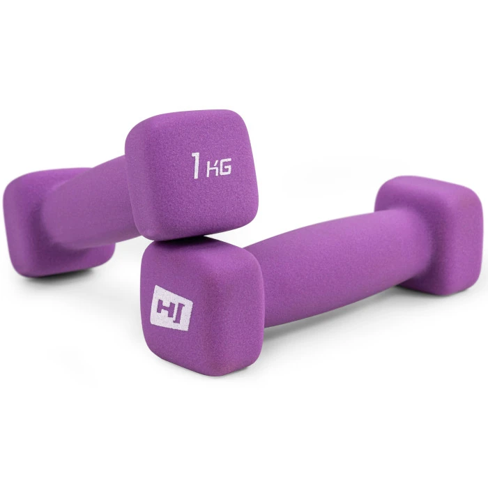 Гантели для фитнеса неопреновые квадратные Hop-Sport HS-V010DS 2х1кг