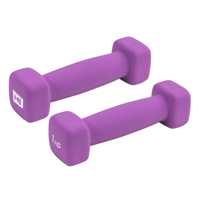 Гантелі для фітнесу неопренові квадратні Hop-Sport HS-V010DS 2х1кг