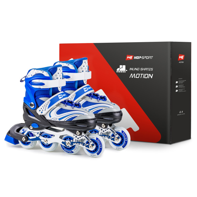Роликовые коньки 3в1 Hop-Sport HS-8101 Speed M (размер) синие
