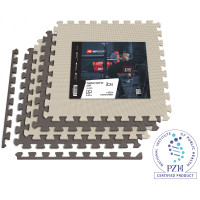 Мат-пазл Hop-Sport EVA 1см HS-A010PM - 4 частей бежево-коричневый