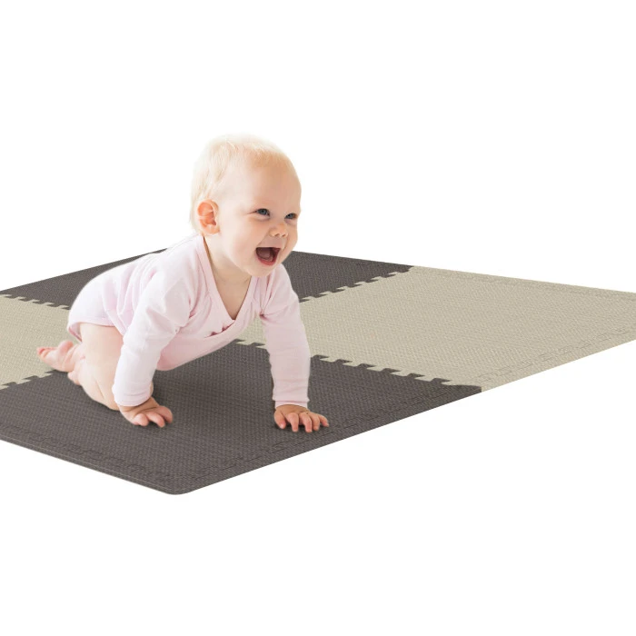 Мат-пазл Hop-Sport EVA 1см HS-A010PM - 4 частин бежево-коричневий